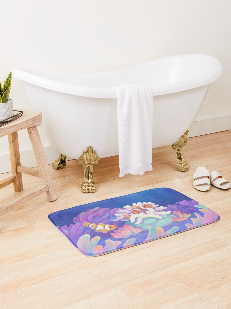 Thumbnail 1 of 6, Bath Mat, Anemone home designed and sold by pikaole.