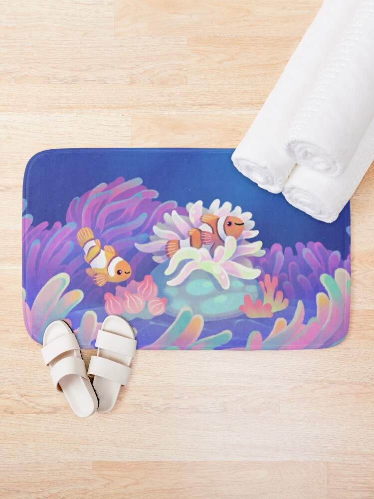 Bath Mat, Anemone home designed and sold by pikaole