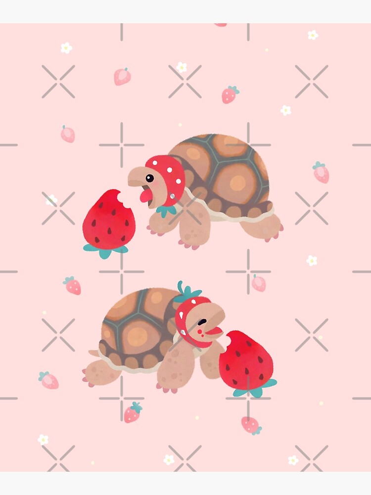Tortoises love strawberries by pikaole