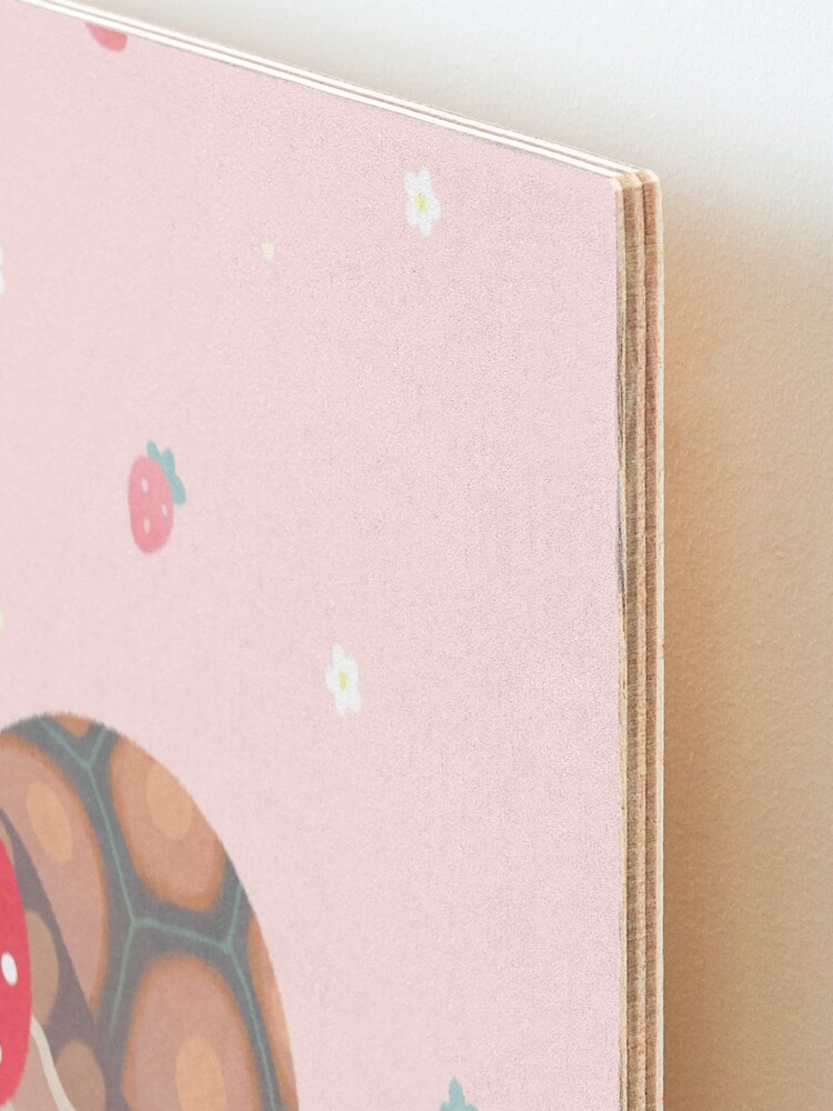 Alternate view of Tortoises love strawberries Mounted Print