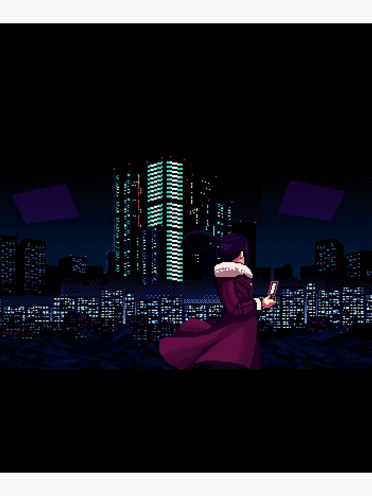 "Jill Stingray VA-11 HALL-A Glitch City " Mounted Print by qtmilk