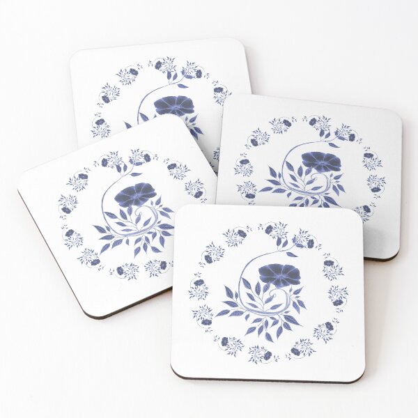 Item preview, Flower in blue designed and sold by maderdaniel.
