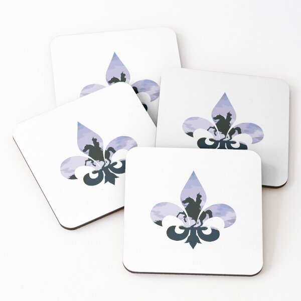 Item preview, New Orleans Jackson Square House Battle Statue in Fleur De Lis designed and sold by BlackCoffeeCake.