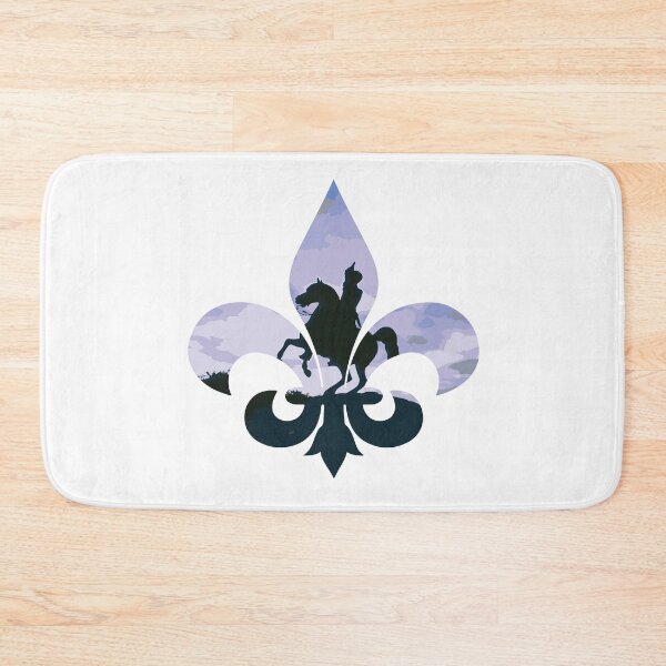 Item preview, New Orleans Jackson Square House Battle Statue in Fleur De Lis designed and sold by BlackCoffeeCake.