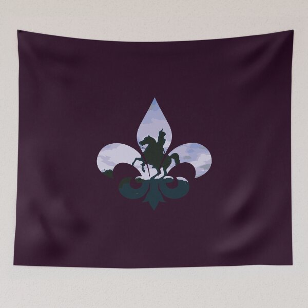 Item preview, New Orleans Jackson Square House Battle Statue in Fleur De Lis designed and sold by BlackCoffeeCake.
