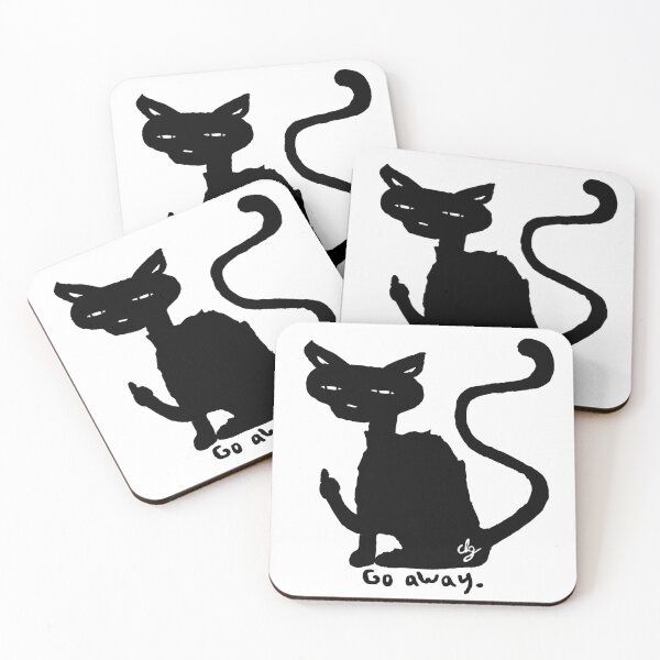 Item preview, Cat With Attitude - Go Away designed and sold by CadenceLG.