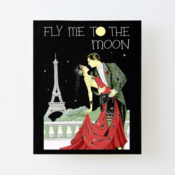 Retro Vogue Poster art print Vintage Fashion poster Panel effect Wood wall art