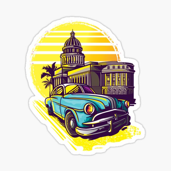 Online store Havana Saratoga Hotel CUBA Vintage Looking Sticker Travel