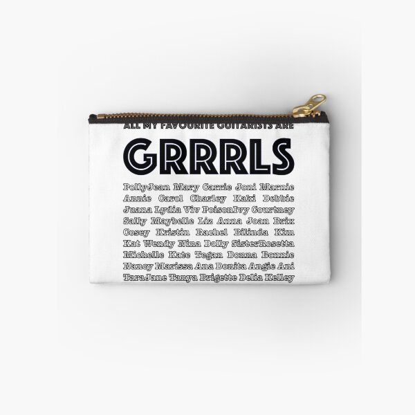 Item preview, All my favourite guitarists are GRRRLS (white text) designed and sold by LucySeaCrow.