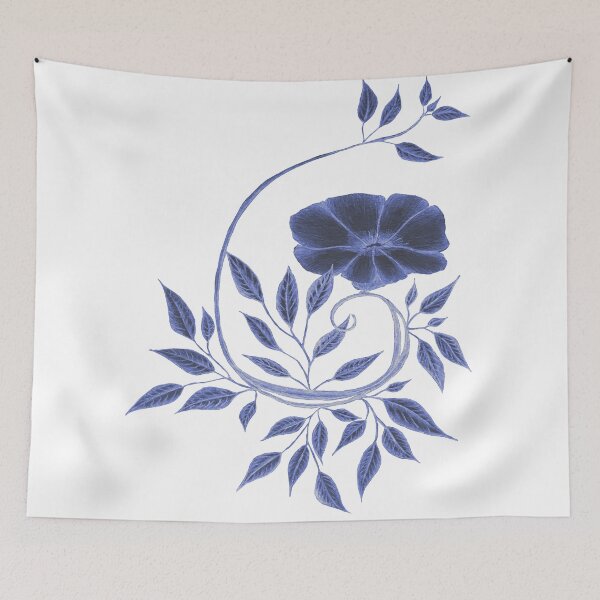 Item preview, Flower in Blue designed and sold by maderdaniel.