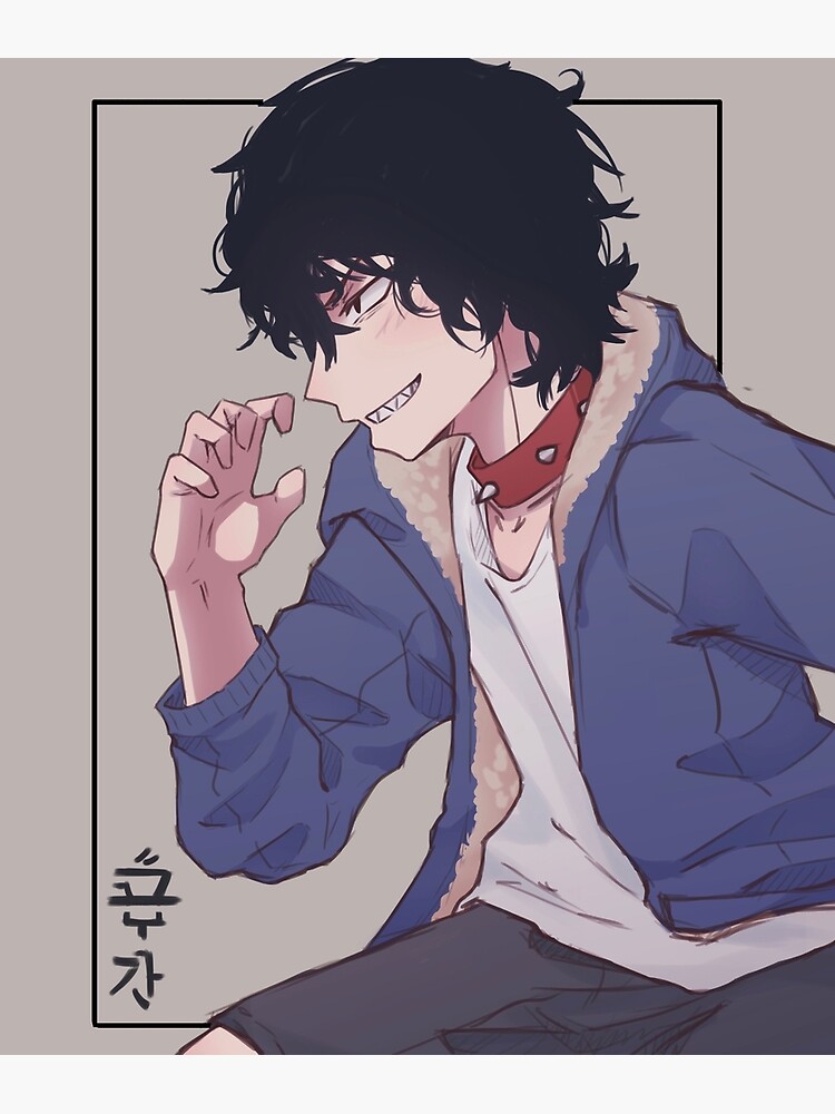 Dark Anime Boy Postcard for Sale by UraniusMaximus