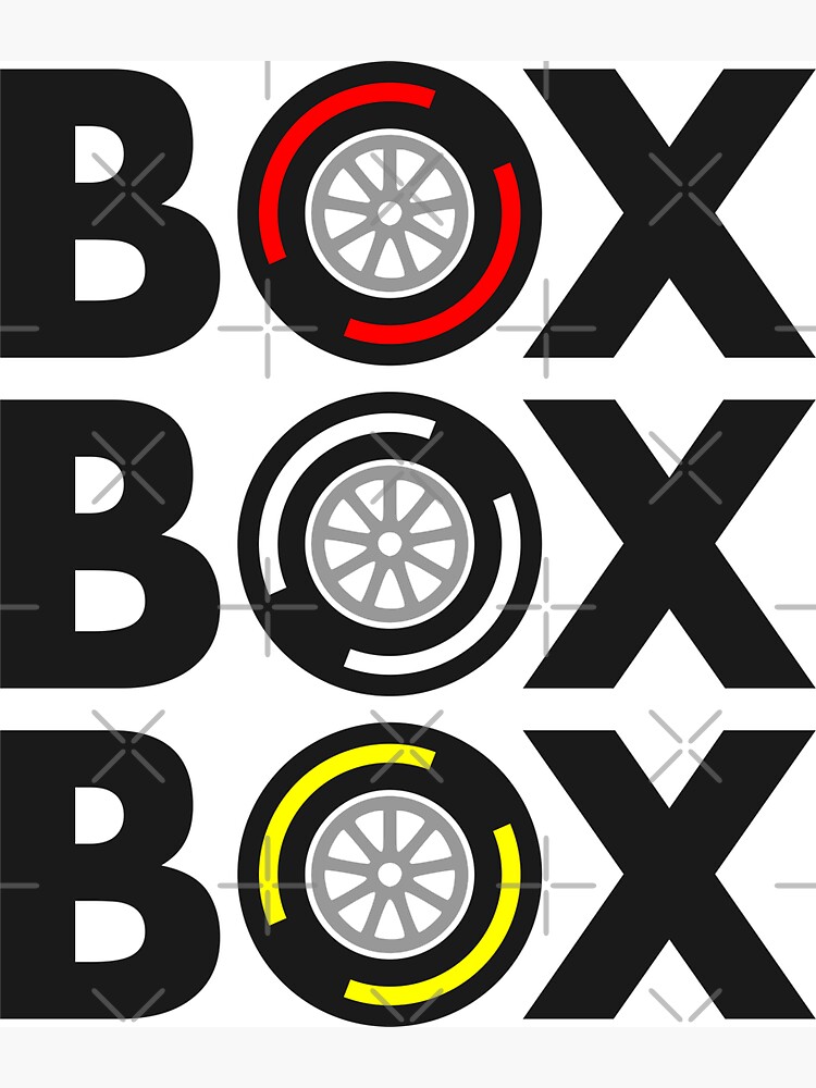 "Box Box Box" F1 Tyre Compound Design by davidspeed