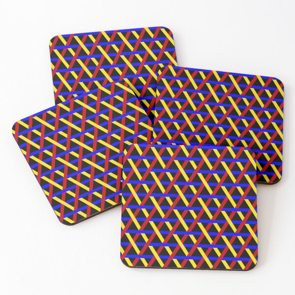 Item preview, Retro Hexagons Artistic Abstract Pattern designed and sold by enhan.