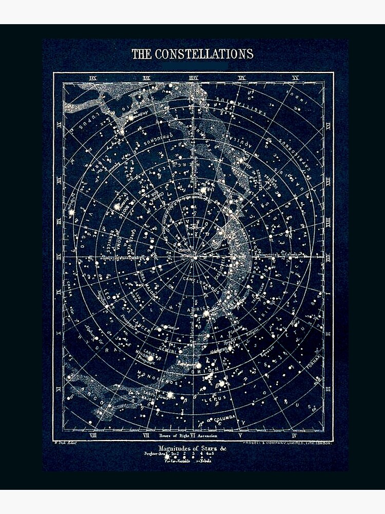 THE STAR CONSTELLATIONS : Vintage 1900 Galaxy Print by posterbobs