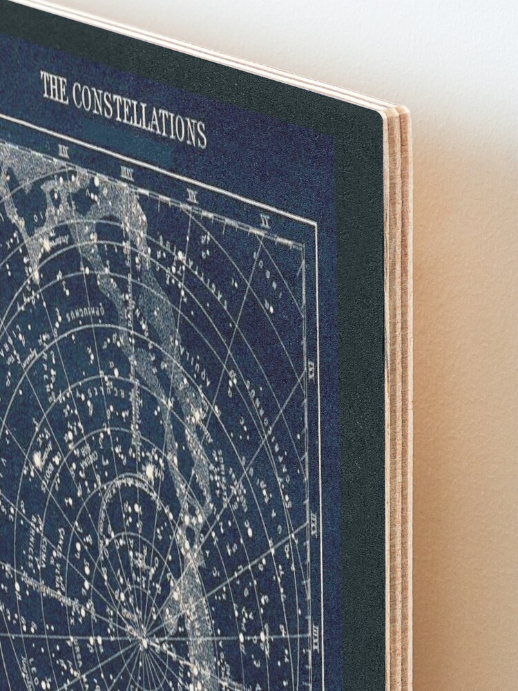 Alternate view of THE STAR CONSTELLATIONS : Vintage 1900 Galaxy Print Mounted Print