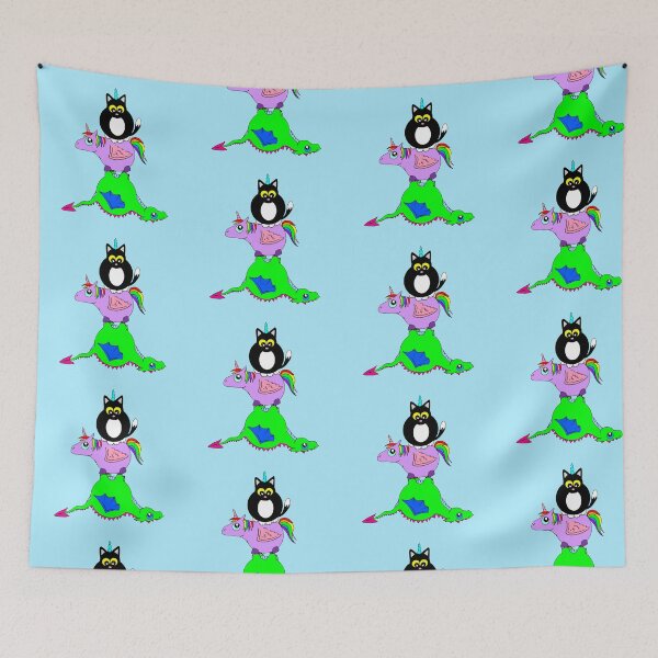 Item preview, Kittycorn, unicorn and dragon tower designed and sold by Melanie Jeyakkumar.