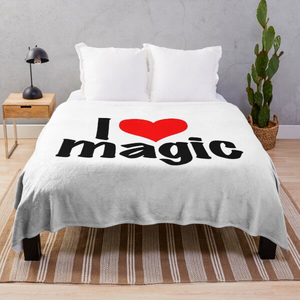 I Love Magic Throw Blanket