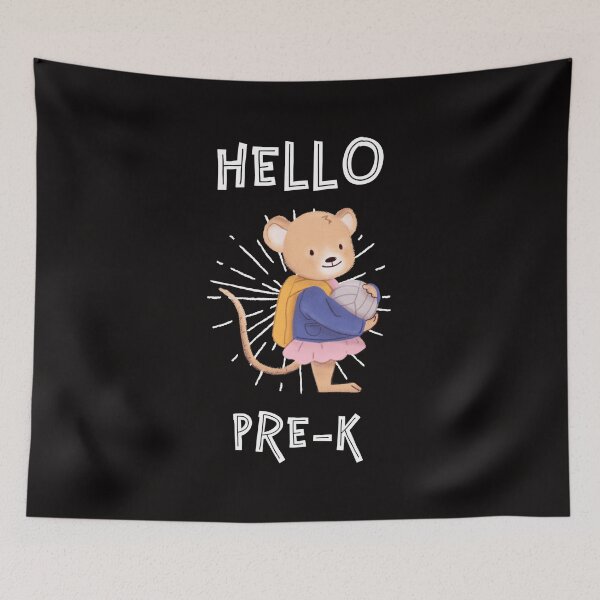 Item preview, Hello Pre K Mouse - Woodland Animals Cute Back to School designed and sold by shoutoutshirtco.