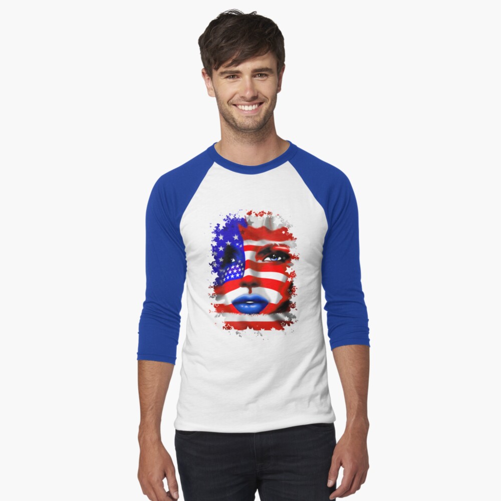 Item preview, Baseball ¾ Sleeve T-Shirt designed and sold by BluedarkArt.