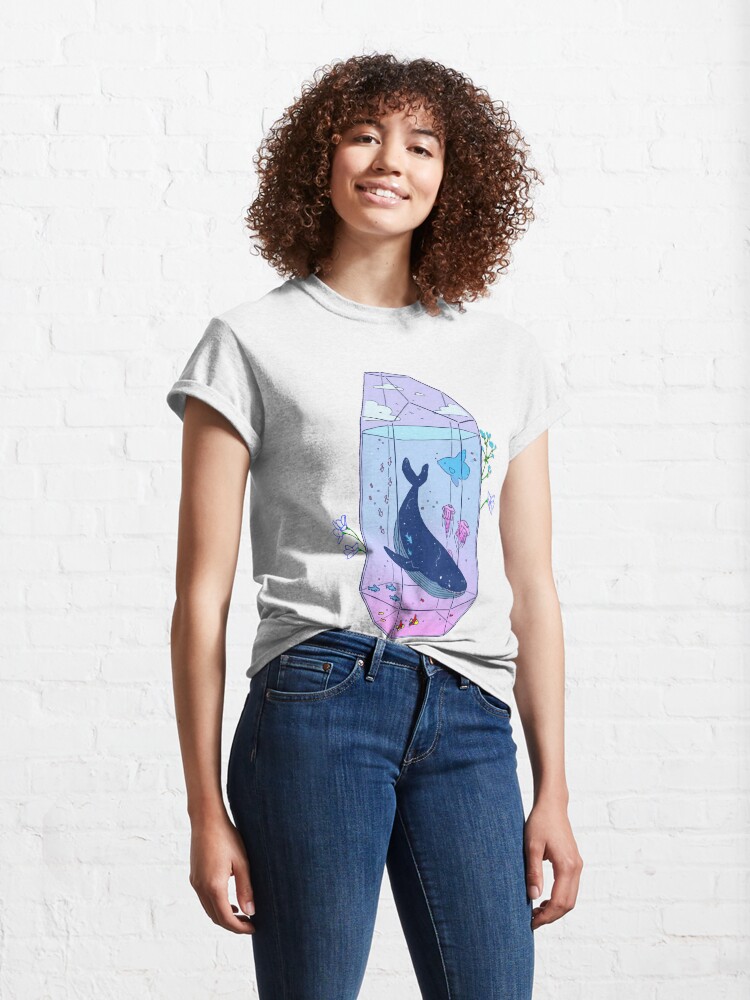 Vista alternativa de Camiseta clásica Ballena fantasía