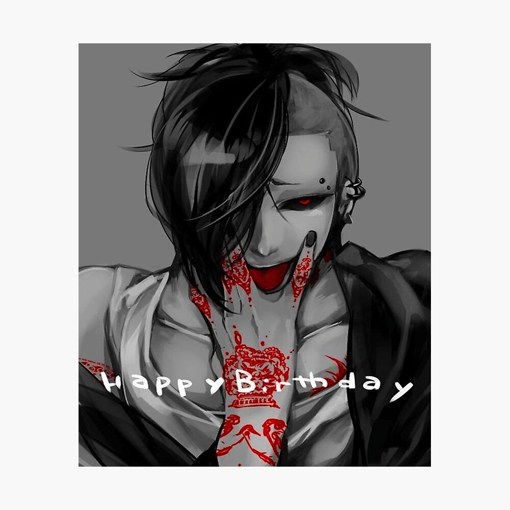 Tokyo Ghoul Uta Happy Birthday Metal Print For Sale By Iconworks Redbubble