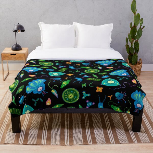 Phytoplankton Throw Blanket