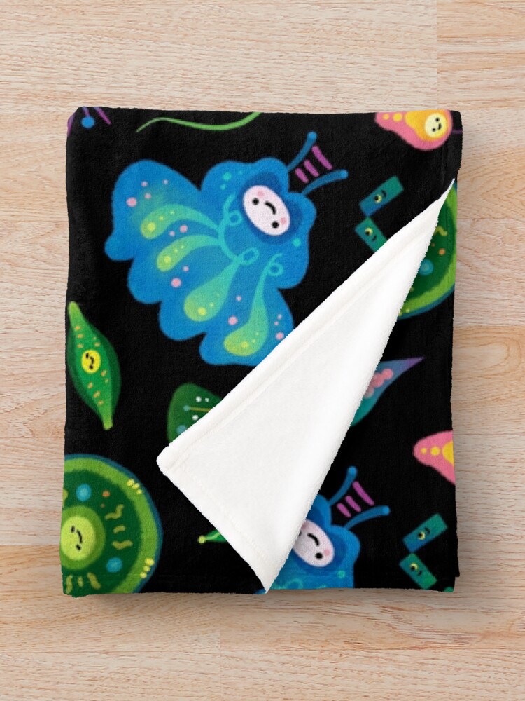 Alternate view of Phytoplankton Throw Blanket