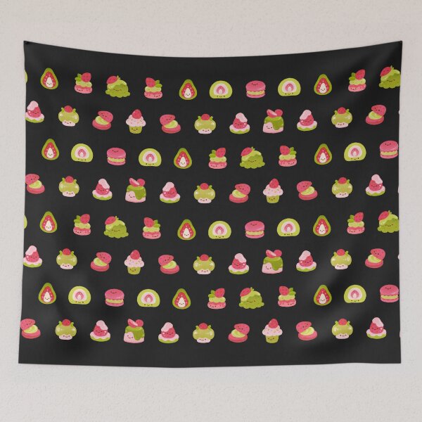 Item preview, Strawberry Matcha - black designed and sold by pikaole.