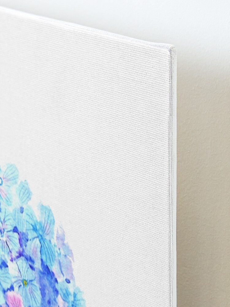 Alternate view of blue purple hydrangea flower Mounted Print