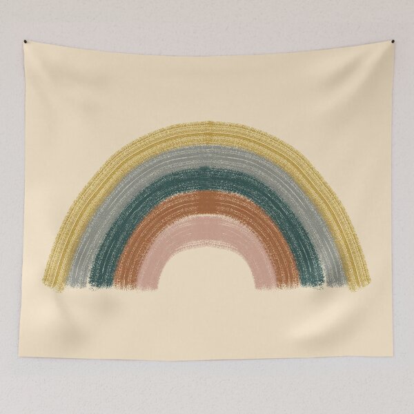 Item preview, Earth Toned Rainbow | minimalist organic abstract art designed and sold by trajeado14.