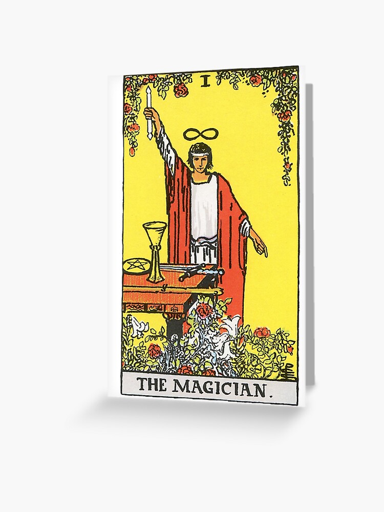 Waite Smith The Magician Greeting Card for Sale by TheTarotShop | Redbubble