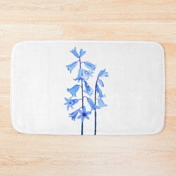 Item preview, hand painted Botanical bluebells flower watercolor designed and sold by ColorandColor.