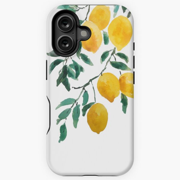 Item preview, hand painted yellow lemon watercolor  designed and sold by ColorandColor.