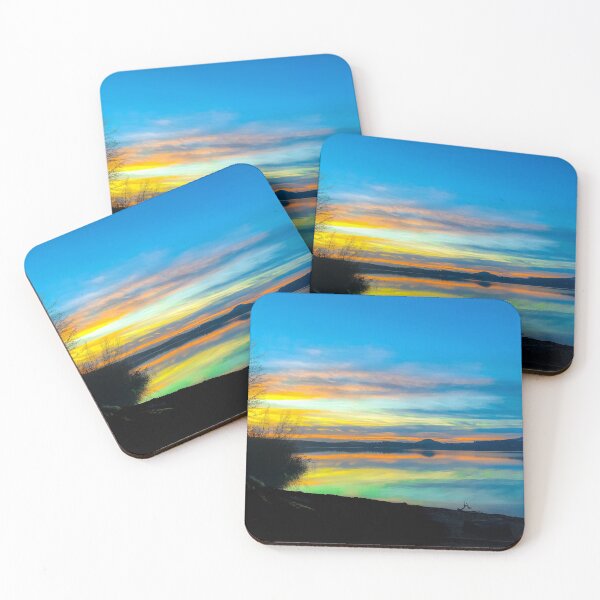 Item preview, Retro Sunset at Lake Quinault designed and sold by KatTalbolt.