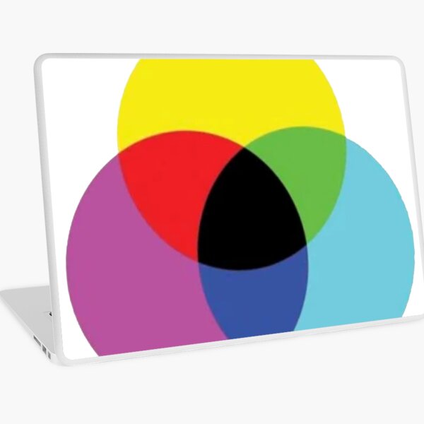 #OpArt #OpticalArt #Circle, #colorfulness, design, illustration, art, shape, color, image, separation Laptop Skin