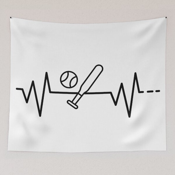 Item preview, Heartbeat, Hobby, Leisure, Gift, Gift Idea, Baseball, Ball, Bat, Baseball Bat designed and sold by timzim97.