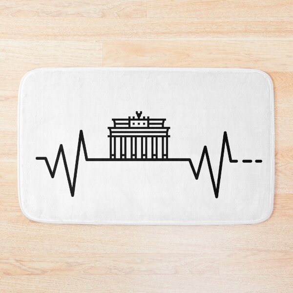 Item preview, Heartbeat, Hobby, Leisure, Gift, Gift Idea, Berlin, Brandenburg, Brandenburg Gate, Germany, German designed and sold by timzim97.