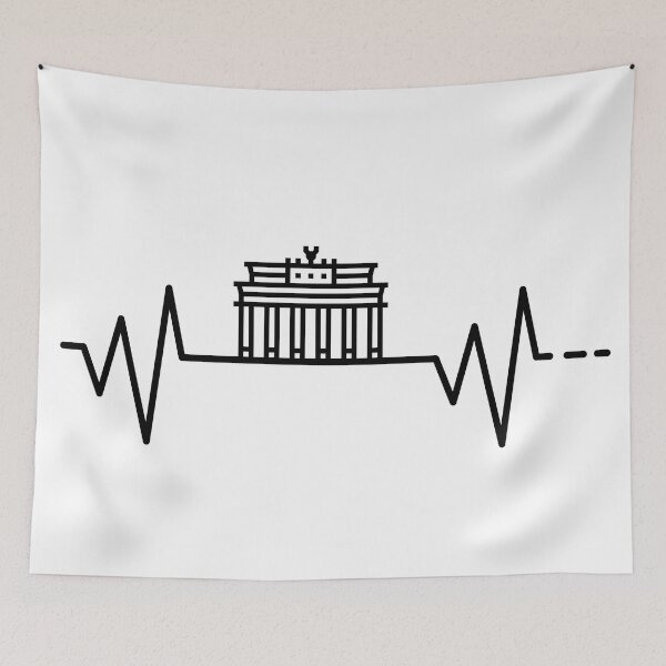 Item preview, Heartbeat, Hobby, Leisure, Gift, Gift Idea, Berlin, Brandenburg, Brandenburg Gate, Germany, German designed and sold by timzim97.
