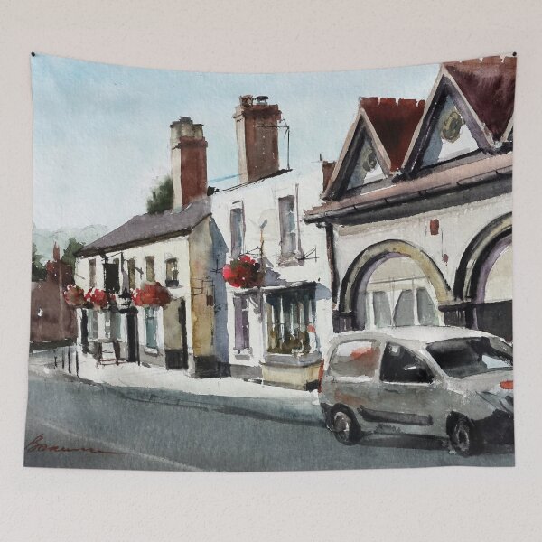 Item preview,  The Swan Inn Newport Shropshire England designed and sold by bakuma.