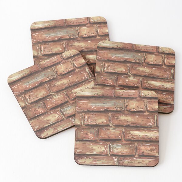 Item preview, Old bricks wall print designed and sold by aticaart.