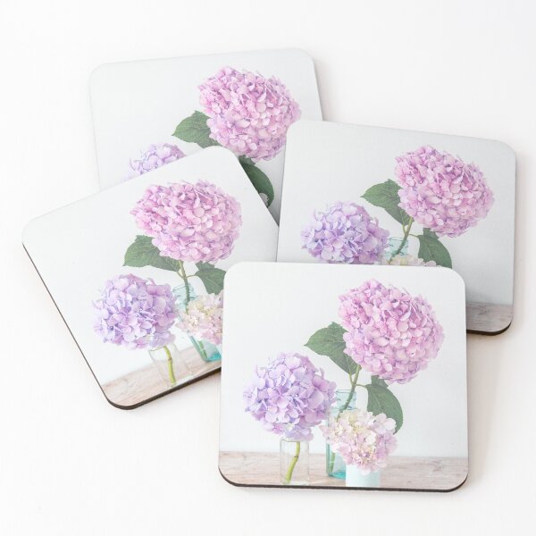 Item preview, Purple Hydrangea still life in pastel hues designed and sold by Zoe Power.
