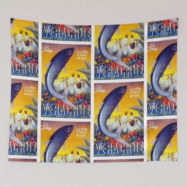 Item preview, veracruz travel poster art print  designed and sold by printzshop.