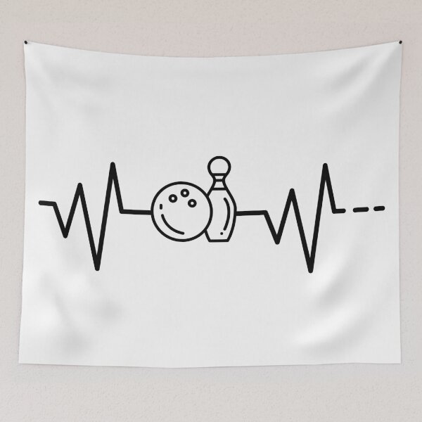Item preview, Heartbeat, Bowling, Bowling, Bowling Ball, Ball, Cone, Strike, Spare, Hobby, Leisure, Gift, Gift Idea designed and sold by timzim97.