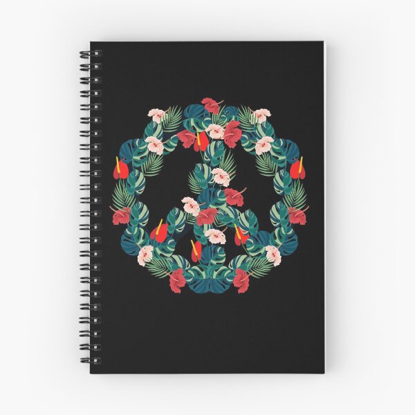 Item preview, Peace Symbol Love Music Retro Tropical Flower designed and sold by MagicBoutique.