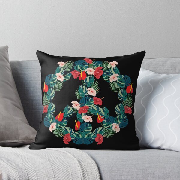 Item preview, Peace Symbol Love Music Retro Tropical Flower designed and sold by MagicBoutique.