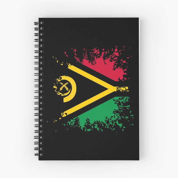 Item preview, Vanuatu flag color splashes designed and sold by 1681830934131.
