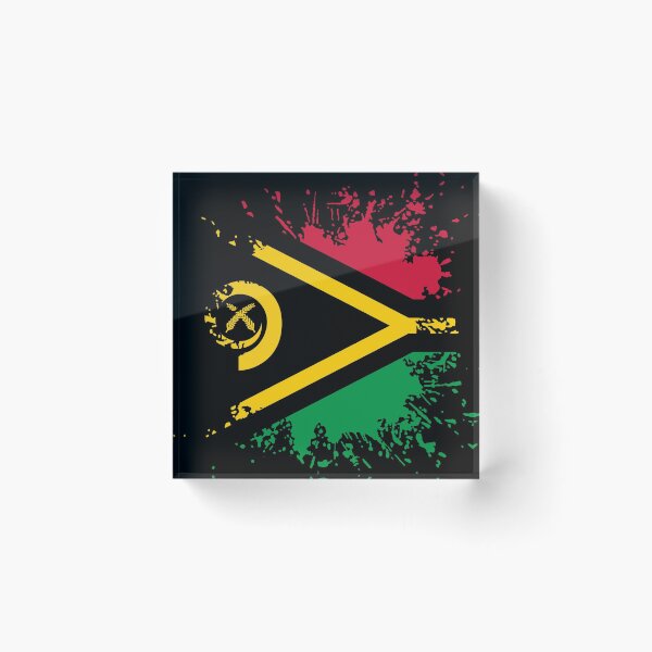 Item preview, Vanuatu flag color splashes designed and sold by 1681830934131.