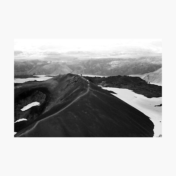 Iceland Wanderung über den Vulkan Fotodruck