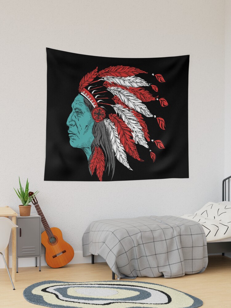 Native american indian tapestry hot sale