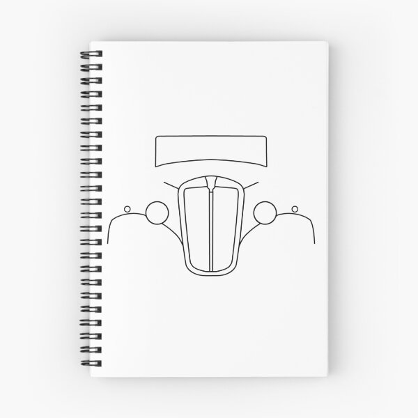 Item preview, Vintage Morris 8 outline graphic (black)  designed and sold by soitwouldseem.